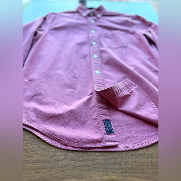 Vintage Y2K Abercrombie & Fitch Oxford Shirt Men’s S Pink Nantucket Red Relaxed - Picture 9 of 16